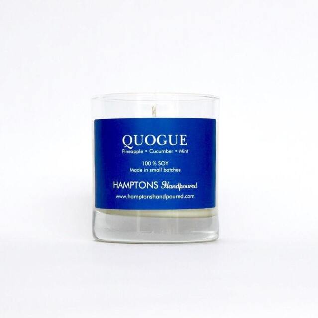 Quogue 8 Oz. Tumbler Pineapple Cucumber Mint Hamptons Handpoured Signature Village Series 100% Soy Candle Hand Poured - image 1