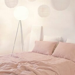 Pink Linen Pillow Sham Natural - thumbnail 4