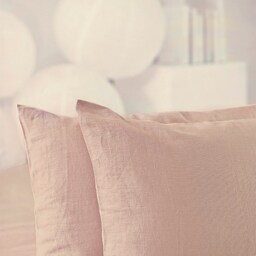 Pink Linen Pillow Sham Natural - thumbnail 2