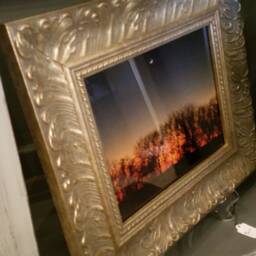 Crescent Moon At Nightfall Framed Print - thumbnail 3
