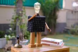Edison Kobot Lamp Made From Recycled Computer Keyboard Keys UK - North American Eu Plug - 110- 240V