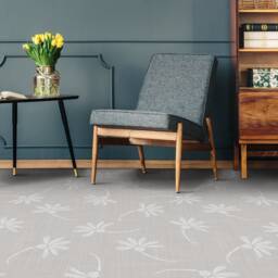 Linen Boho Flowers Vinyl Flooring, Gray Modern White Bedroom Inspirations, Plant Aesthetic Room Decor, Kitchen Makeover - thumbnail 3