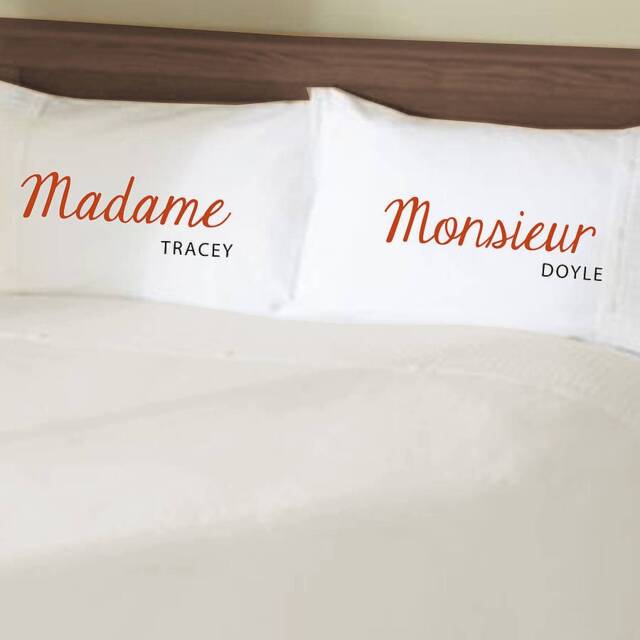 Madame & Monsieur French Pillowcase Set - image 1