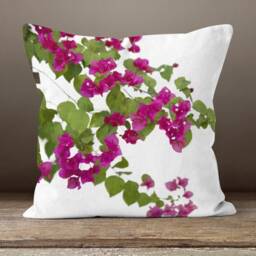 Flower Cushion Cover/Plants Pillow Case/Decorative Modern Green Leaf Home Textile/Summer Trend Case/Digital Printing Spring Decor - thumbnail 2