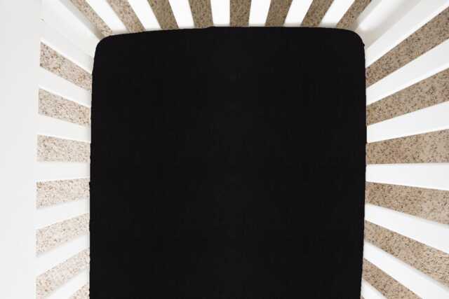 Black Crib Sheets, Solid Sheets Set, Linen Baby Sets, Fitted For Bed, Newborn Bedding - image 1