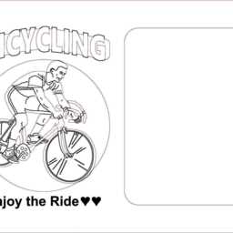 Bicycling Picture Frame - 5x7 Holds 3x4 Photo Biker Frame, Bicyclist Cyclist Gift, Gift - thumbnail 3