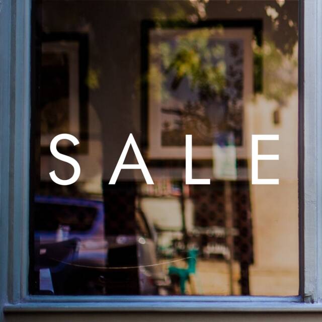 Sale Shop Window Sticker Retail Display Store Front Vinyl Decal - image 1