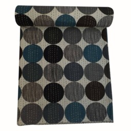 Handmade Kantha Quilt Bohemian Queen Size Bedspread - thumbnail 2