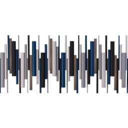 Large Wood & Metal Wall Art, Modern Geometric Copper Decor - thumbnail 4