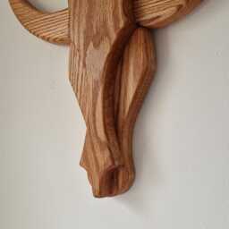 Bulls Head Wall Hanging - thumbnail 2