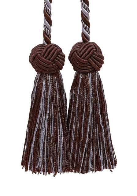 "D??copro Double Tassel Curtain & Drapery Tieback/Holdback, 3 1/2"" - 8.5cm, 20" - image 1