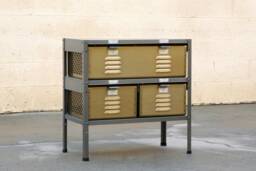 2 X Locker Basket Unit, Vintage Inspired & Newly Fabricated To Order, Free U.s. Shipping