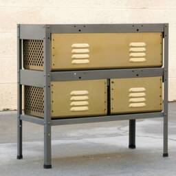 2 X Locker Basket Unit, Vintage Inspired & Newly Fabricated To Order, Free U.s. Shipping - thumbnail 4