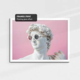 Roman Marble Statue Chewing Gum Landscape Abstract Oil Painting Framed Poster Print Canvas Wall Decor Art Bedroom Home Interior Gift - thumbnail 3