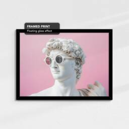 Roman Marble Statue Chewing Gum Landscape Abstract Oil Painting Framed Poster Print Canvas Wall Decor Art Bedroom Home Interior Gift - thumbnail 2