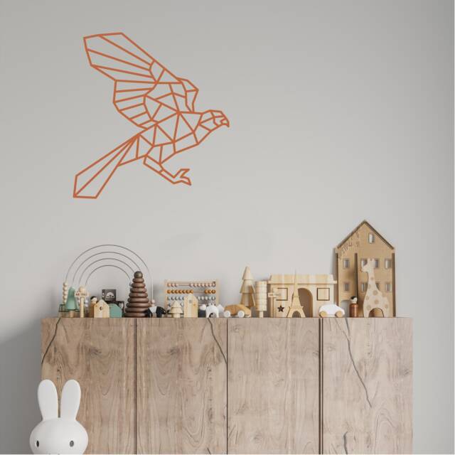 Geometric Hawk Wall Art, Minimalist, Modern, Abstract, Decal, Mural, Transfer, Boho -G021 , 5 Sizes, 36 Colour Options, Home Decor - image 1