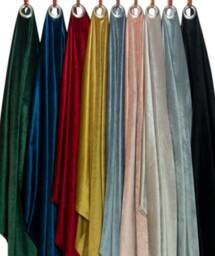 Velvet Curtains Made To Measure Bespoke Pair Eyelet Handmade in The UK - thumbnail 3