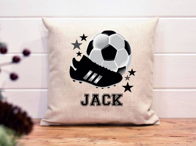 Personalized Football Cushion Sports Bedroom Decor Birthday Christmas Gift - image 1