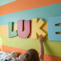 Gamer Painted Wooden Wall Letters, Bedroom Decoration, Video Game Nursery Room Art Baby Name Sign, Wood Letters - thumbnail 2