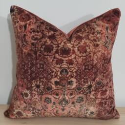 Linwood Omega Prints Olivia Cinnamon & Velvet Cushion Cover 43x43 cm - thumbnail 4