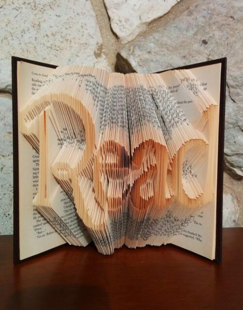 Read - Folded Book Art Fully Customizable, Library, Teacher - image 1