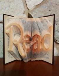 Read - Folded Book Art Fully Customizable, Library, Teacher - thumbnail 1