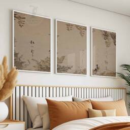 Japanese Set Of 3 Posters, Vintage Poster, Art Print, Oriental Poster Sets, Floral Gift, Botanical Wall - thumbnail 2