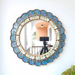 "Peruvian Mirrors ""Armoniosa Celeste 50cm" - thumbnail 1