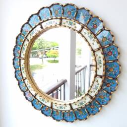 "Peruvian Mirrors ""Armoniosa Celeste 50cm" - thumbnail 3