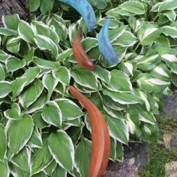 steel Garden Sculpture Of Fish Handmade Welded Metal Rust Patina Outdoor Garden Art Decor - thumbnail 4