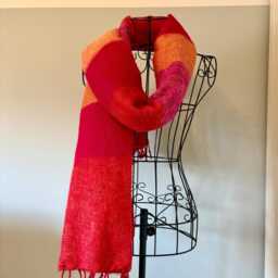 Hand-Loomed Yak Wool Blend Shawl Nepal Travel Blanket Accessories Stole Fairly Traded Warp Ideal Gift V11 - thumbnail 3