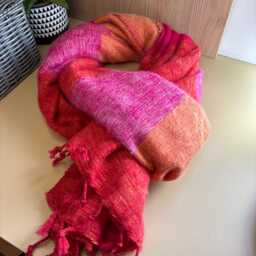 Hand-Loomed Yak Wool Blend Shawl Nepal Travel Blanket Accessories Stole Fairly Traded Warp Ideal Gift V11