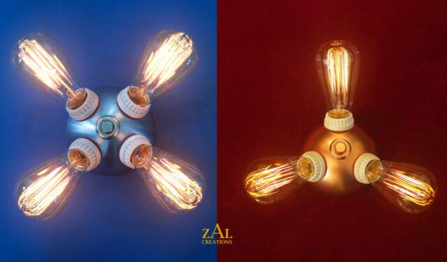 Ceiling Light, Sconce, Wall 3-4 Socket Cluster. 5 - image 1