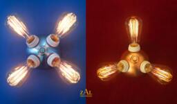 Ceiling Light, Sconce, Wall 3-4 Socket Cluster. 5 - thumbnail 1