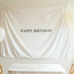 Merry Christmas Backdrop, Personalised Flag, Banner, Fabric Sign, Custom Tapestry, Boho Wall Art - thumbnail 4