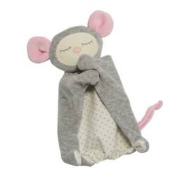 Mouse Lovey Personalized Baby Security Blanket, Sleeping Toy - thumbnail 3