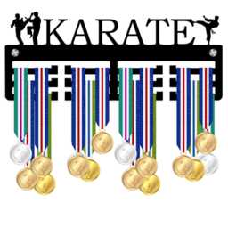 Karate Male Medal Holder, Player Hanger, Display Awards Sign, Acrylic Wall Art Decor Gift - thumbnail 1