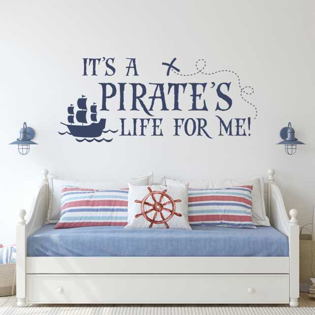 Pirate's Life Wall Decal Nautical Nursery & Playroom Decor - image 1