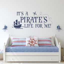 Pirate's Life Wall Decal Nautical Nursery & Playroom Decor - thumbnail 1