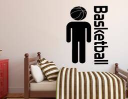 Custom Name Basketball Player Wall Decal Removable Vinyl Decor 2263 - thumbnail 1