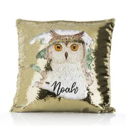 Personalised Horse Sequin Cushion, Customised With Initial Or Name Cow Bunny Designs Available - thumbnail 3