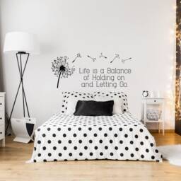 Dandelion Wall Decal Inspirational Quote, Life Is A Balance, Home Decor Lw96 - thumbnail 3