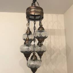 Chandelier With 5 Cracked Globes - Sultan Model , Id148 - thumbnail 3