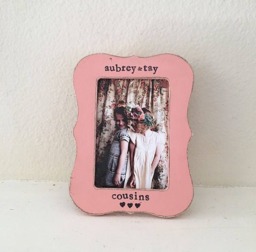 Cousins Picture Frame, Gift For Cousins, Girl Boy Personalized Cousins Gift, Best Friends Frame - thumbnail 1