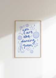 You Are The Dancing Queen Abba Lyrics Wall Print - Greek Greece Poster Euro Summer Art Mamma Mia Lover Music - thumbnail 1