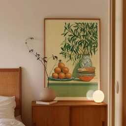 Mediterranean Citrus Poster, Orange Still Life Print, Kitchen Wall Art - thumbnail 2