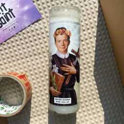 Saint Rick Astley Prayer Candle Scented Vegan Soy Wax, 8 - thumbnail 2