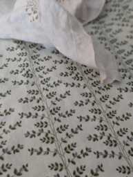 Neutral Botanical Crib Sheet - Sage Green Vine Baby Bedding Mini Nestig Cloud & Wave Bloom Alma Changing Pad