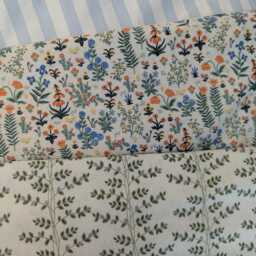 Neutral Botanical Crib Sheet - Sage Green Vine Baby Bedding Mini Nestig Cloud & Wave Bloom Alma Changing Pad - thumbnail 4