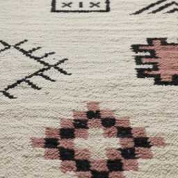 Handmade Flatweave Kilim Rug Custom Brown & Beige Geometric Runner, Wool Carpet - thumbnail 3